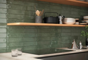 Керамогранит Atlas Concorde Rinascente Resin Giada Brick Murano зеленый (7,5x30) арт.  600010002391 матовый